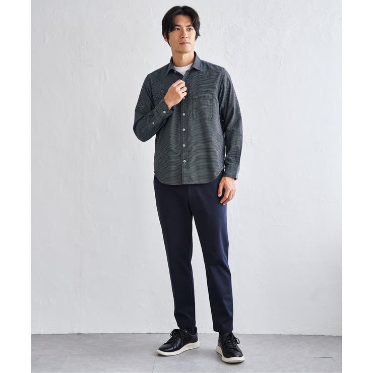 デニムライクスイスカラーシャツ | ikka  | 詳細画像17 