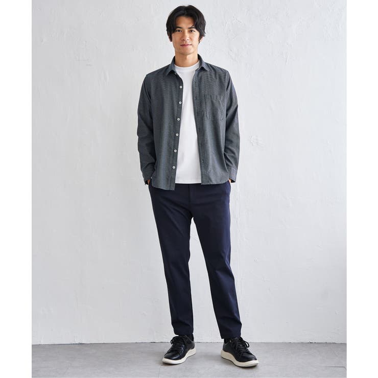 デニムライクスイスカラーシャツ | ikka  | 詳細画像21 