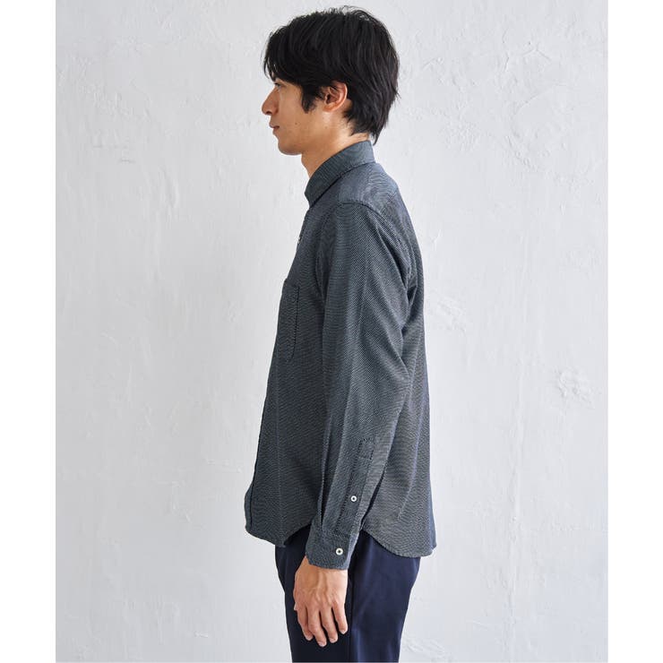 デニムライクスイスカラーシャツ | ikka  | 詳細画像22 