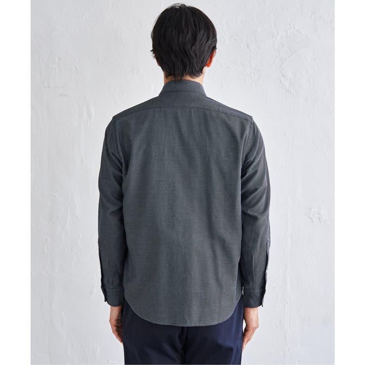 デニムライクスイスカラーシャツ | ikka  | 詳細画像23 