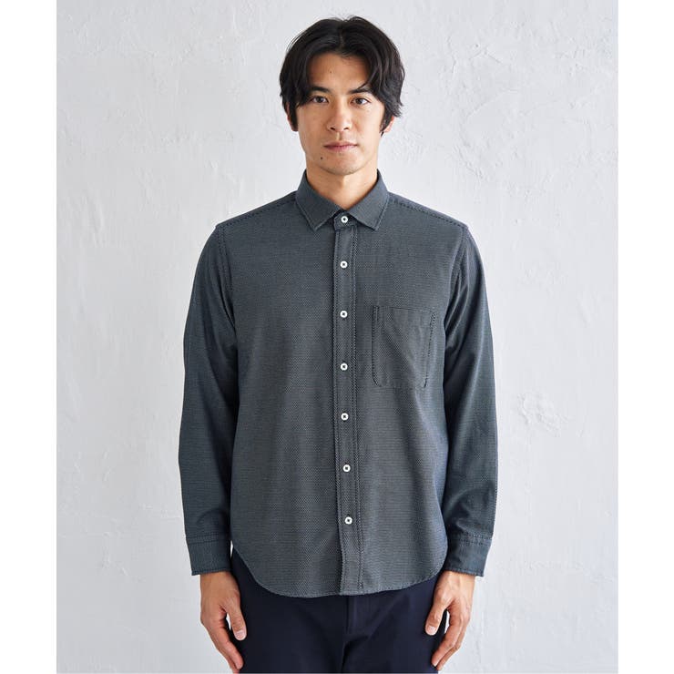 デニムライクスイスカラーシャツ | ikka  | 詳細画像24 