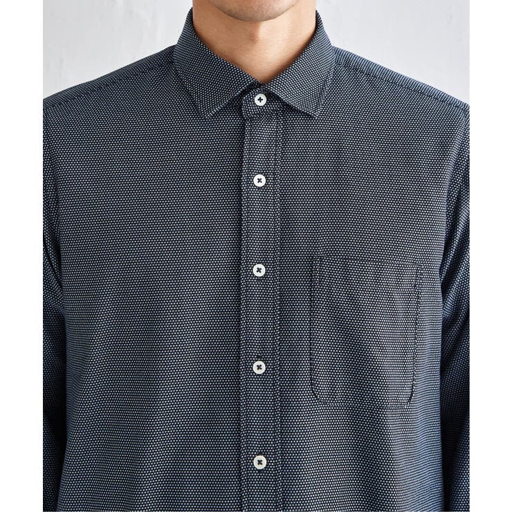 デニムライクスイスカラーシャツ | ikka  | 詳細画像28 