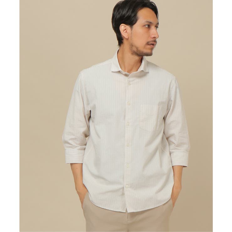 7分サッカーストライプシャツ Flavono 品番 Ikaw Ikka イッカ のメンズ ファッション通販 Shoplist ショップリスト 7分サッカーストライプシャツ Flavono 品番 Ikaw Ikka イッカ のメンズ ファッション通販 Shoplist ショップリスト