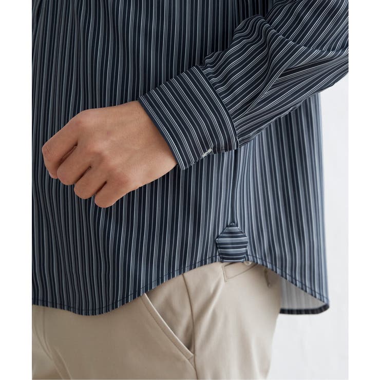 nodzoku✖️KOOIドローイングシャツ　SILLAGE GOKU楽ワークスイスカラーシャツ[品番：IKAW0019927]｜ikka （イッカ