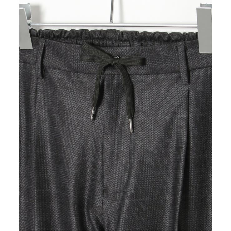 【セットアップ対応】メッシュチェックイージーパンツ | ikka  | 詳細画像9 