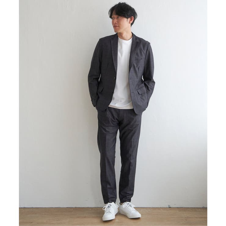 【セットアップ対応】メッシュチェックイージーパンツ | ikka  | 詳細画像2 