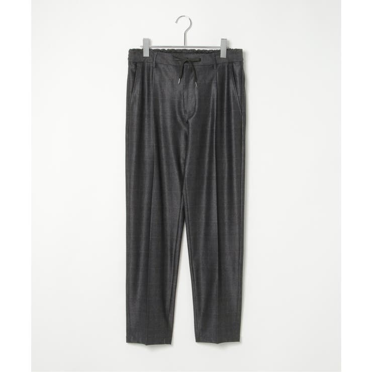 【セットアップ対応】メッシュチェックイージーパンツ | ikka  | 詳細画像7 