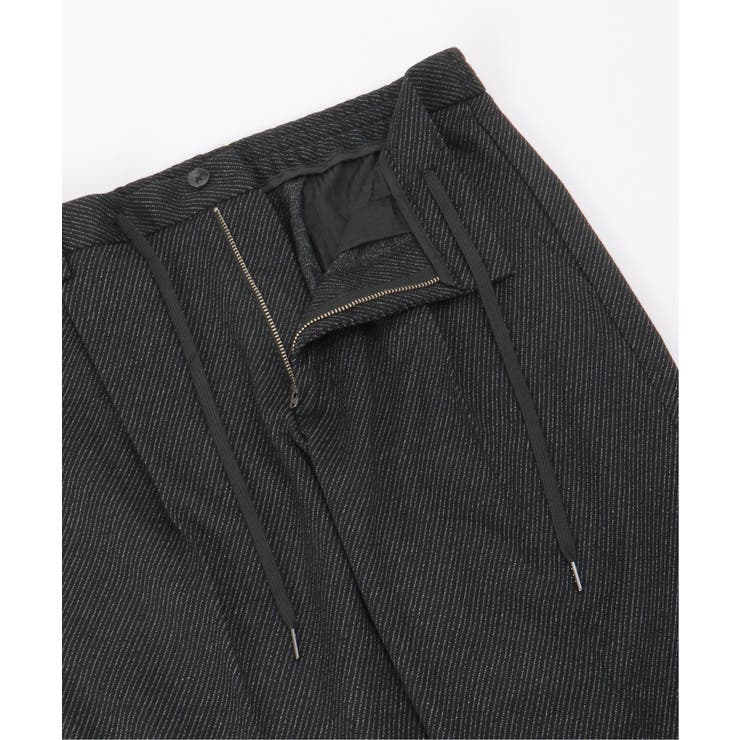 【セットアップ対応】BLKウールミックスジャージパンツ | ikka  | 詳細画像10 