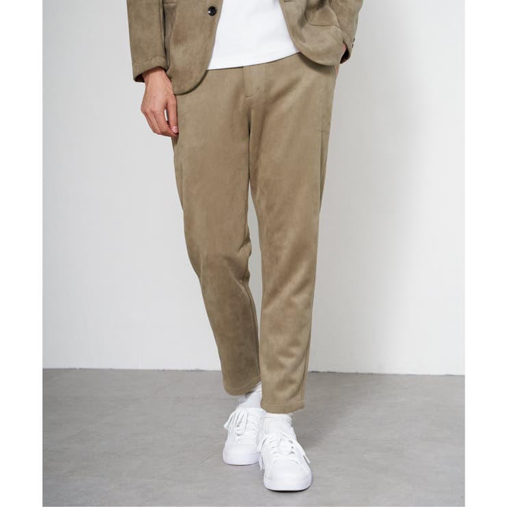 ベージュ | 【セットアップ対応】GOKU楽 ワークスエードライクパンツ | ikka 