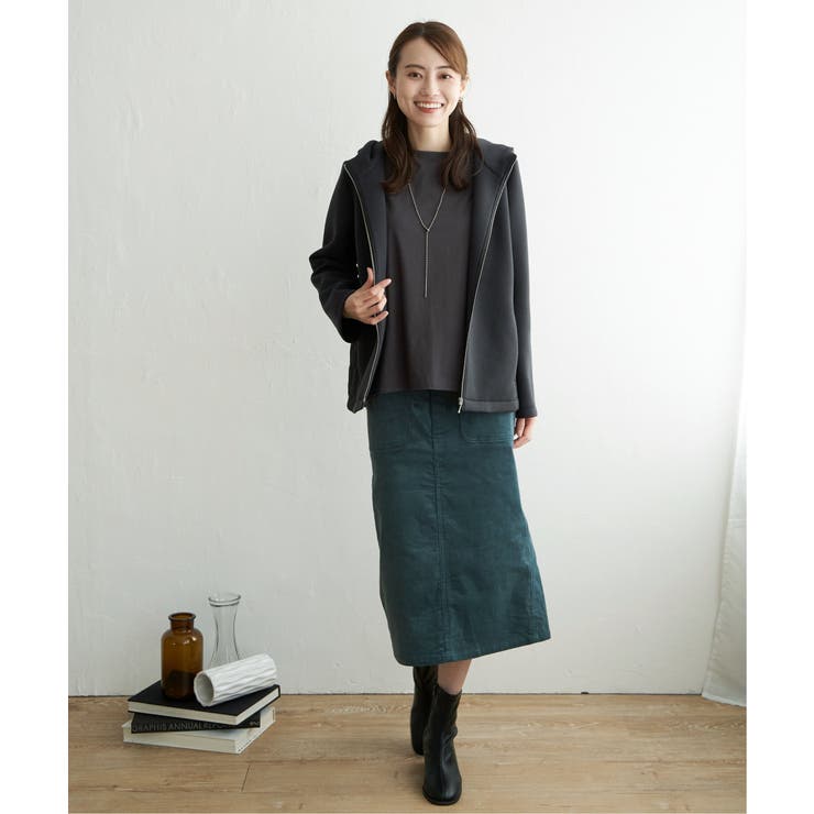 キルト切り替えフードコート | ikka  | 詳細画像10 