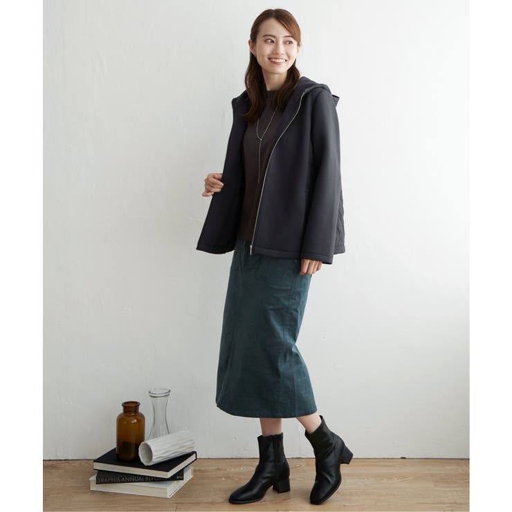 キルト切り替えフードコート | ikka  | 詳細画像11 