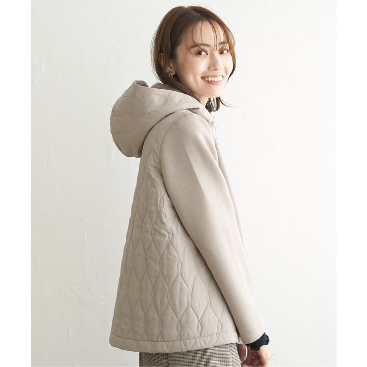 キルト切り替えフードコート | ikka  | 詳細画像12 