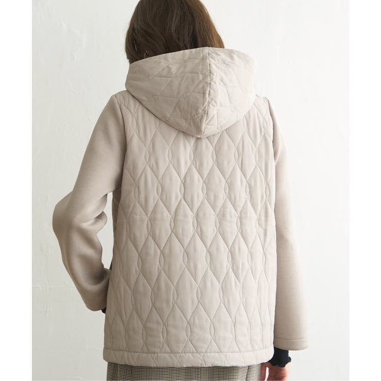 キルト切り替えフードコート | ikka  | 詳細画像13 