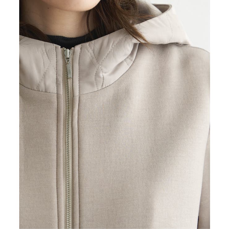 キルト切り替えフードコート | ikka  | 詳細画像15 