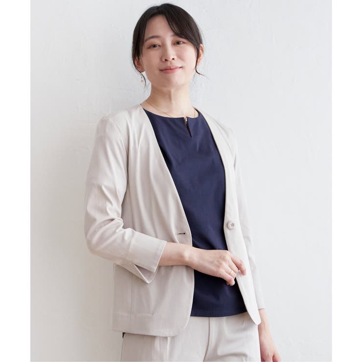 【セットアップ対応】GOKU楽ストレッチジャケット | ikka  | 詳細画像7 