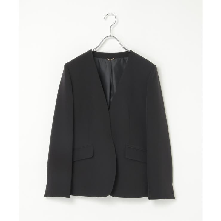 【洗濯機で洗える／セットアップ対応】ウォッシャブルVネックジャケット | ikka  | 詳細画像19 