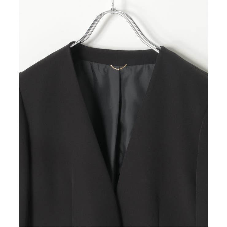 【洗濯機で洗える／セットアップ対応】ウォッシャブルVネックジャケット | ikka  | 詳細画像25 