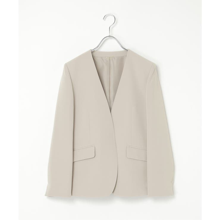 【洗濯機で洗える／セットアップ対応】ウォッシャブルVネックジャケット | ikka  | 詳細画像34 