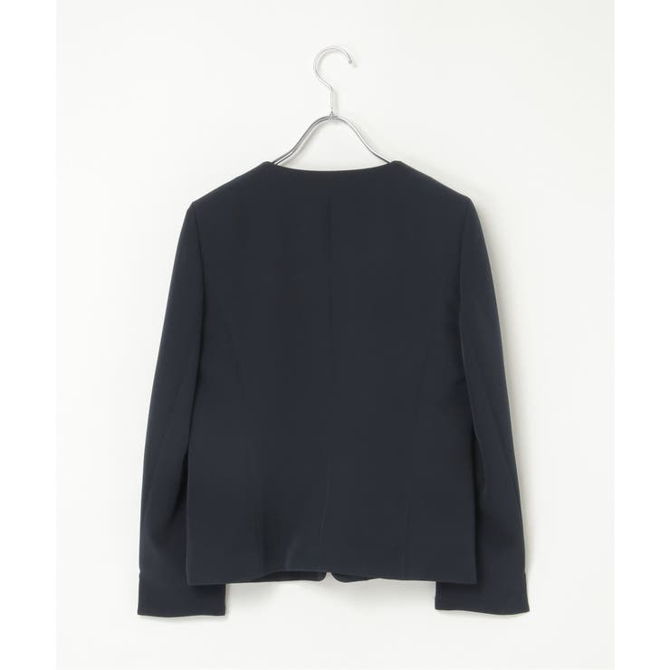 【洗濯機で洗える／セットアップ対応】ウォッシャブルキーネックジャケット | ikka  | 詳細画像20 