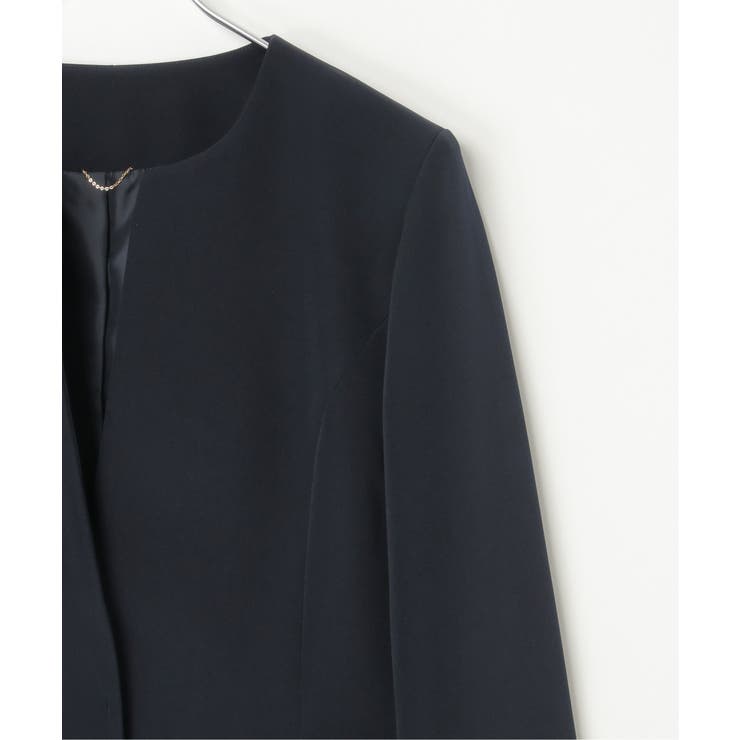 【洗濯機で洗える／セットアップ対応】ウォッシャブルキーネックジャケット | ikka  | 詳細画像21 