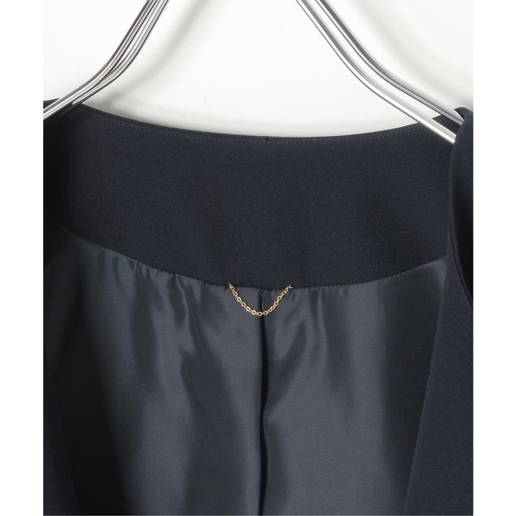 【洗濯機で洗える／セットアップ対応】ウォッシャブルキーネックジャケット | ikka  | 詳細画像35 