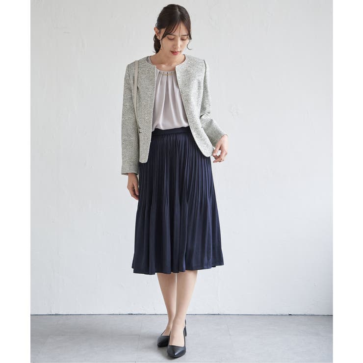 【フォーマル対応】ファンシーツイードジャケット | ikka  | 詳細画像8 