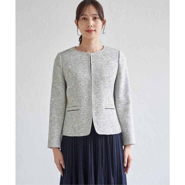 【フォーマル対応】ファンシーツイードジャケット | ikka  | 詳細画像21 