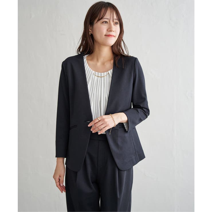 ネイビーブルー | 【セットアップ対応】GOKU楽ワークポンチジャケット | ikka 