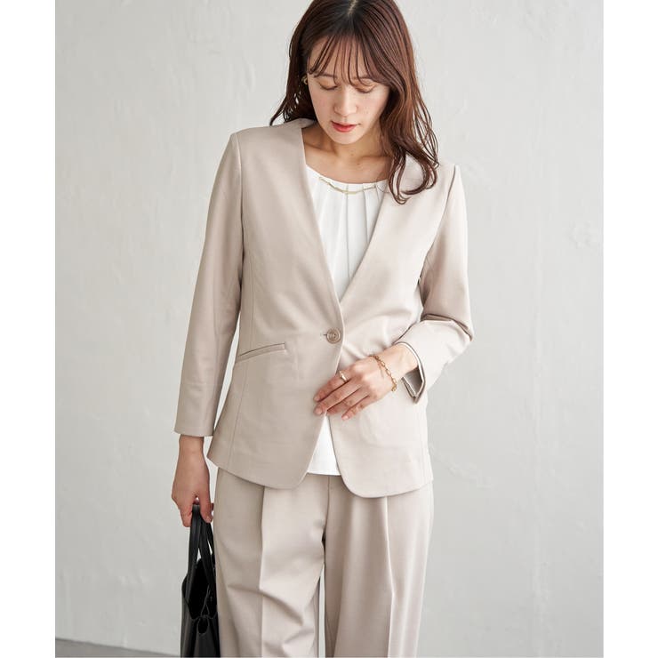 グレージュ | 【セットアップ対応】GOKU楽ワークポンチジャケット | ikka 