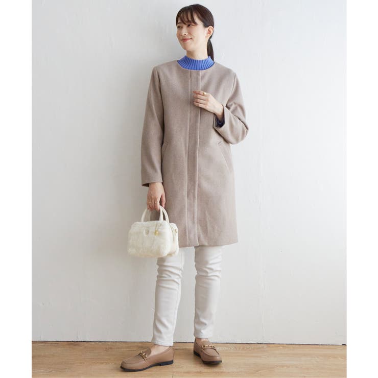 ウールライクフード取り外しコート | ikka  | 詳細画像15 