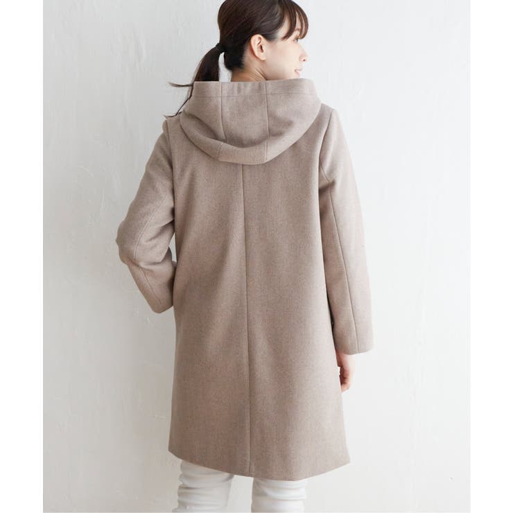 ウールライクフード取り外しコート | ikka  | 詳細画像17 