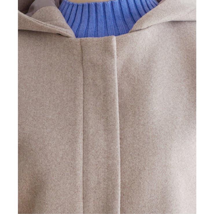 ウールライクフード取り外しコート | ikka  | 詳細画像20 