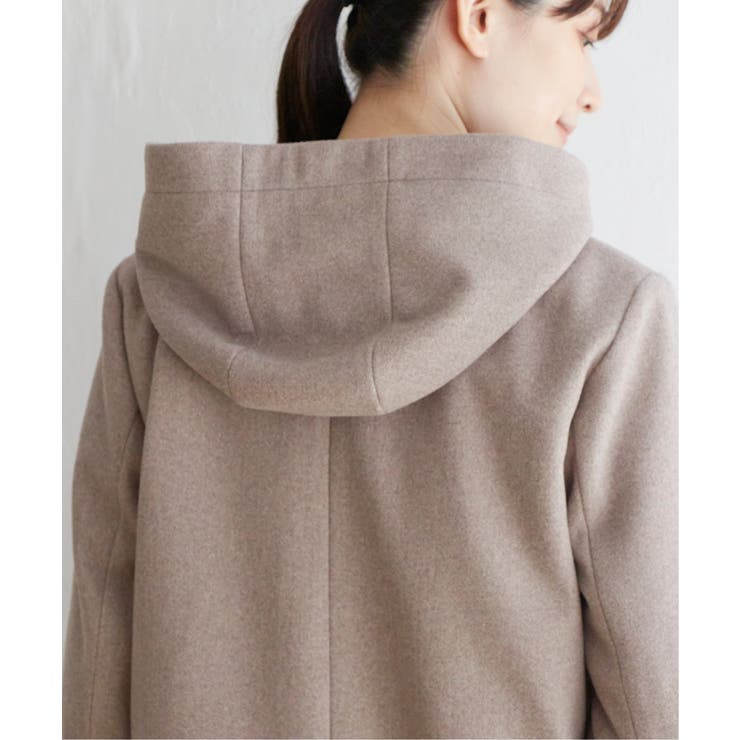 ウールライクフード取り外しコート | ikka  | 詳細画像23 