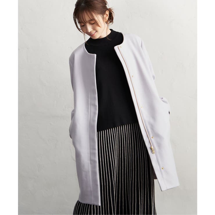 ウールライクフード取り外しコート | ikka  | 詳細画像3 