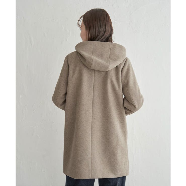 ウールライクストレッチフードコート | ikka  | 詳細画像23 