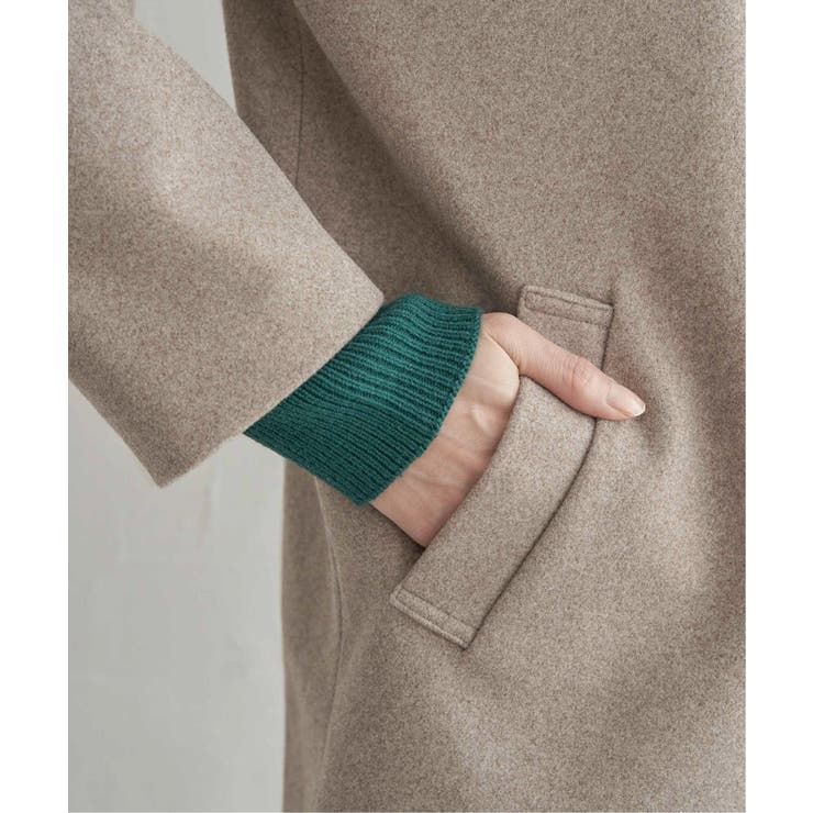 ウールライクストレッチフードコート | ikka  | 詳細画像27 