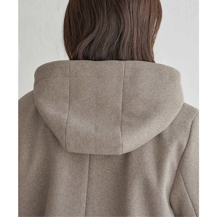 ウールライクストレッチフードコート | ikka  | 詳細画像29 