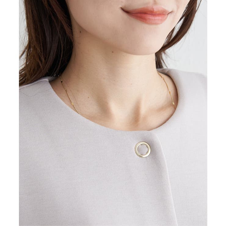 ダンボールニットノーカラーコート | ikka  | 詳細画像25 