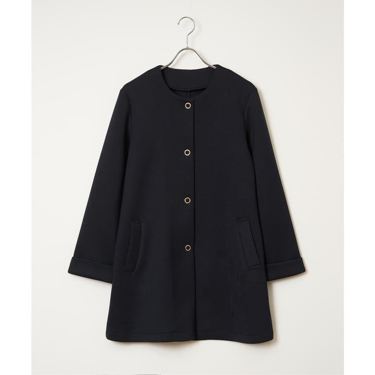 ダンボールニットノーカラーコート | ikka  | 詳細画像15 