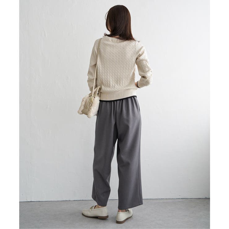 ミニケーブルニットプルオーバー | ikka  | 詳細画像9 