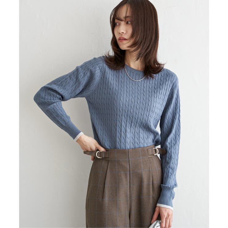 ミニケーブルニットプルオーバー | ikka  | 詳細画像15 