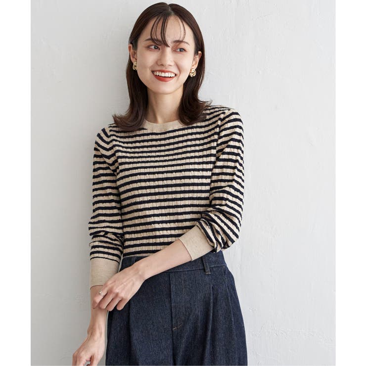 ミニケーブルニットプルオーバー | ikka  | 詳細画像2 