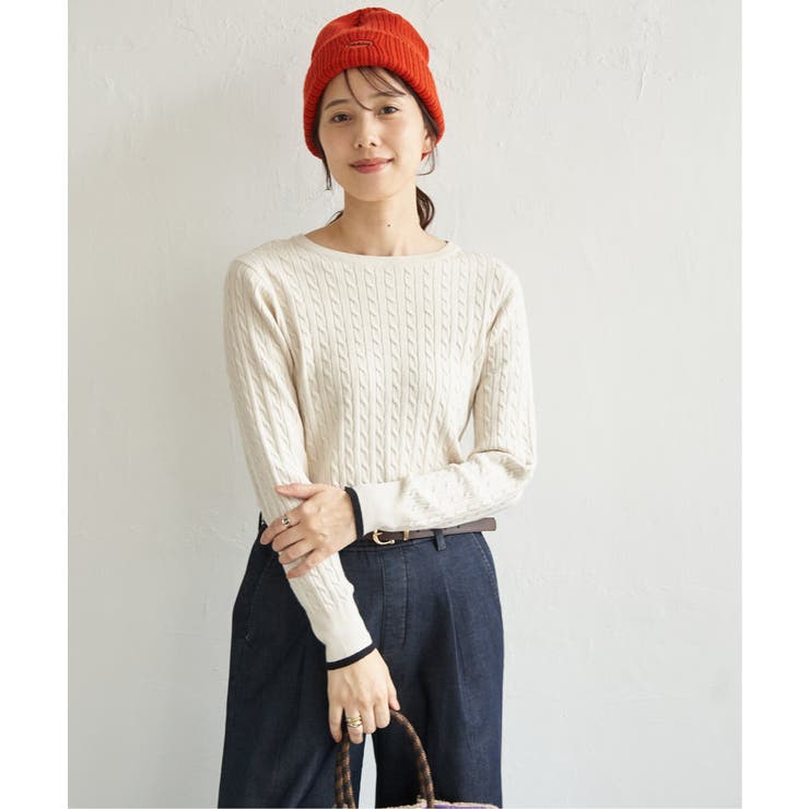 ミニケーブルニットプルオーバー | ikka  | 詳細画像6 