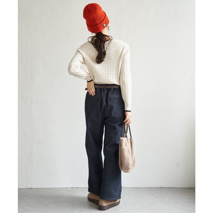 ミニケーブルニットプルオーバー | ikka  | 詳細画像7 