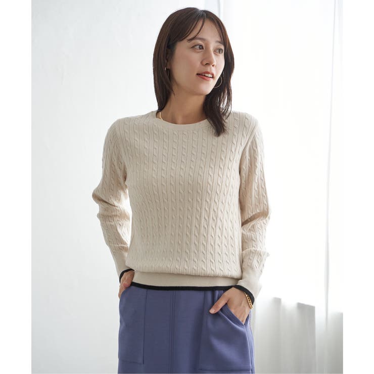 ミニケーブルニットプルオーバー | ikka  | 詳細画像9 