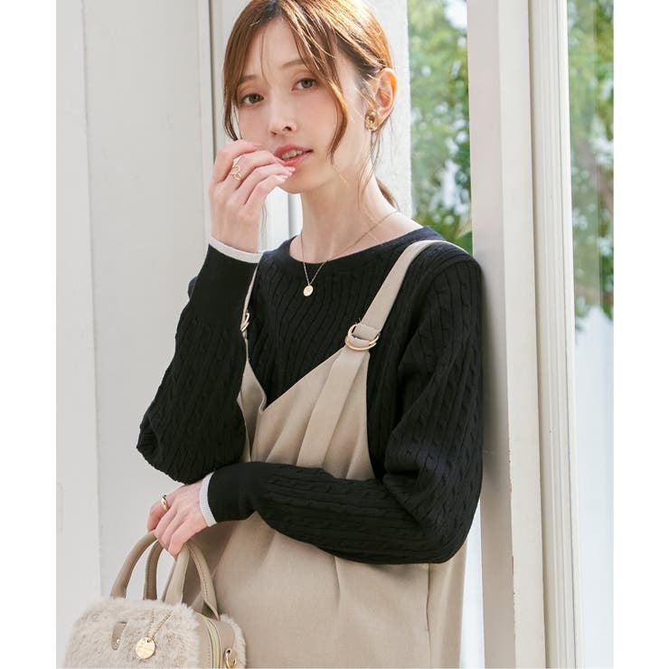 ミニケーブルニットプルオーバー | ikka  | 詳細画像20 