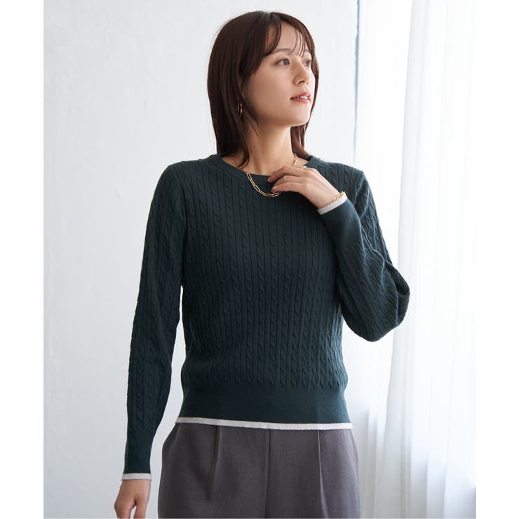 ミニケーブルニットプルオーバー | ikka  | 詳細画像22 