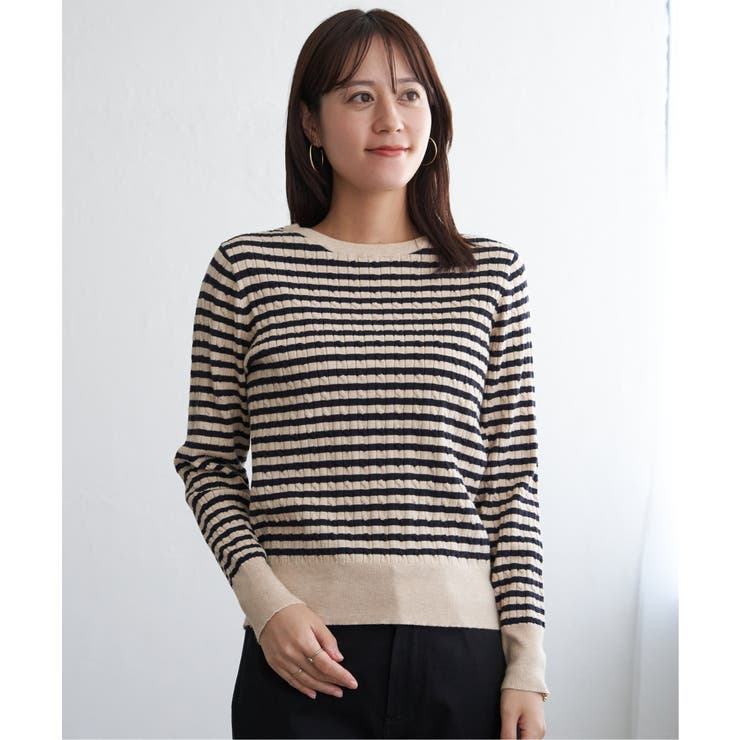 ミニケーブルニットプルオーバー | ikka  | 詳細画像30 