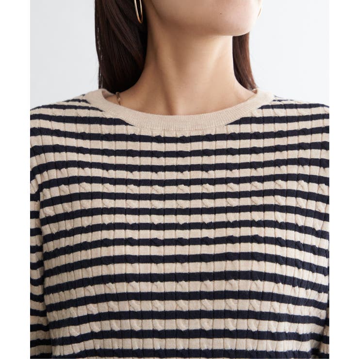 ミニケーブルニットプルオーバー | ikka  | 詳細画像34 