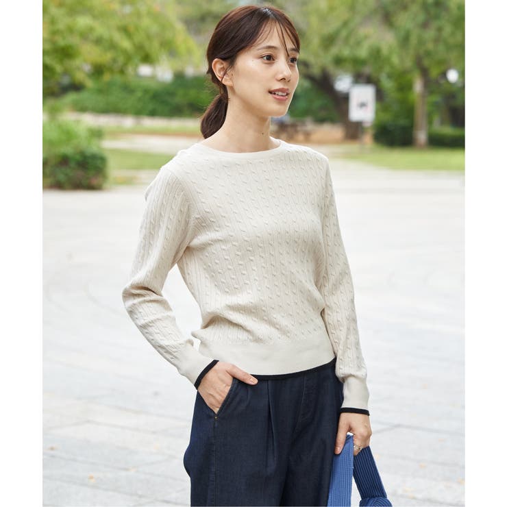 ミニケーブルニットプルオーバー | ikka  | 詳細画像1 